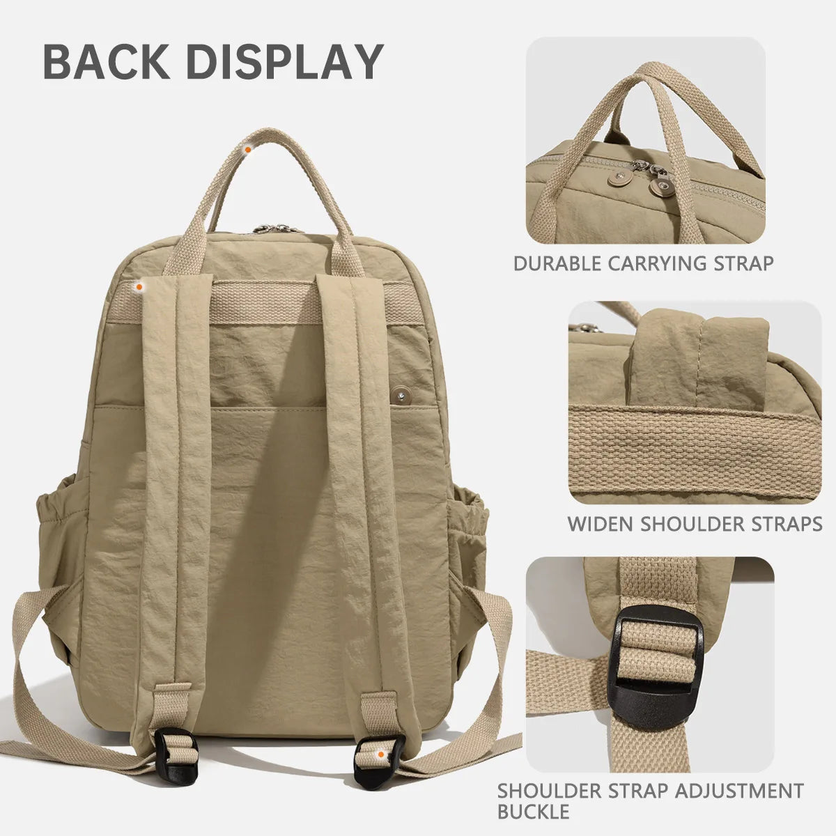 Mamatasche, Mutter- und Babytasche mit großem Fassungsvermögen, leichter Rucksack, Handtasche, multifunktionaler Outdoor-Rucksack zum Pendeln an Arbeit, Camping, Geschäftsreisen und Aufbewahrung