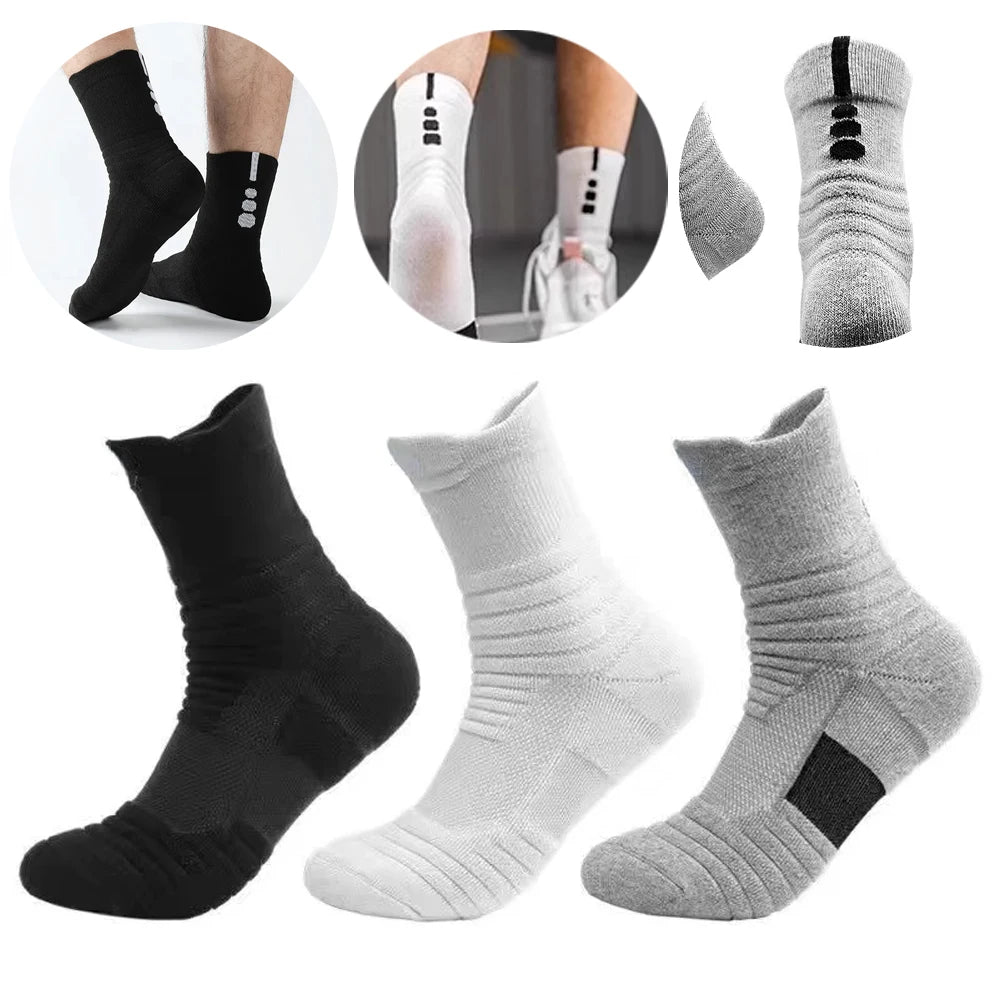 1/3 Pairs Anti-slip Fußball Socken Männer Baumwolle Socke Kurze Lange Röhre Fußball Basketball Sport Socken Atmungsaktive Deodorous socke 39-45
