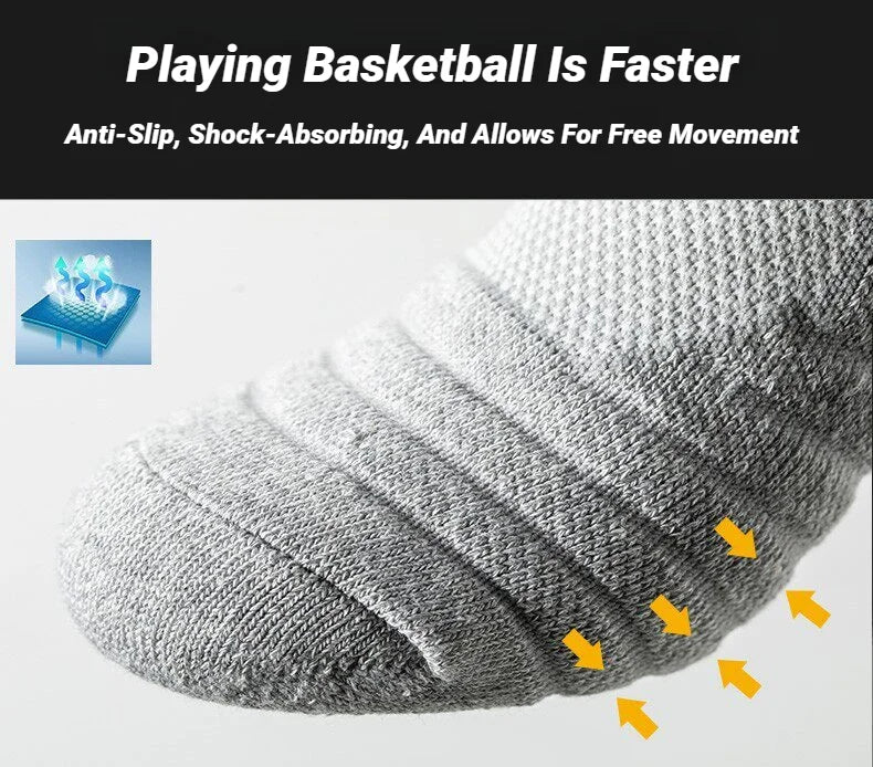 3 Paar rutschfeste Fußballsocken für Herren, kurze, lange Röhrensocken, Fußball, Basketball, Sport, atmungsaktiv, geruchshemmend, Größe 39–45, zum Laufen, Wandern