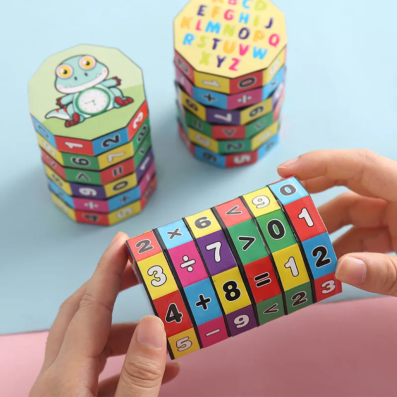 Montessori Magischer Zylinder Mathematik Zahlen Würfel Arithmetik Spielzeug Kinder Mathematik Zählen Spiel Puzzle für Kinder Bildung Lernen