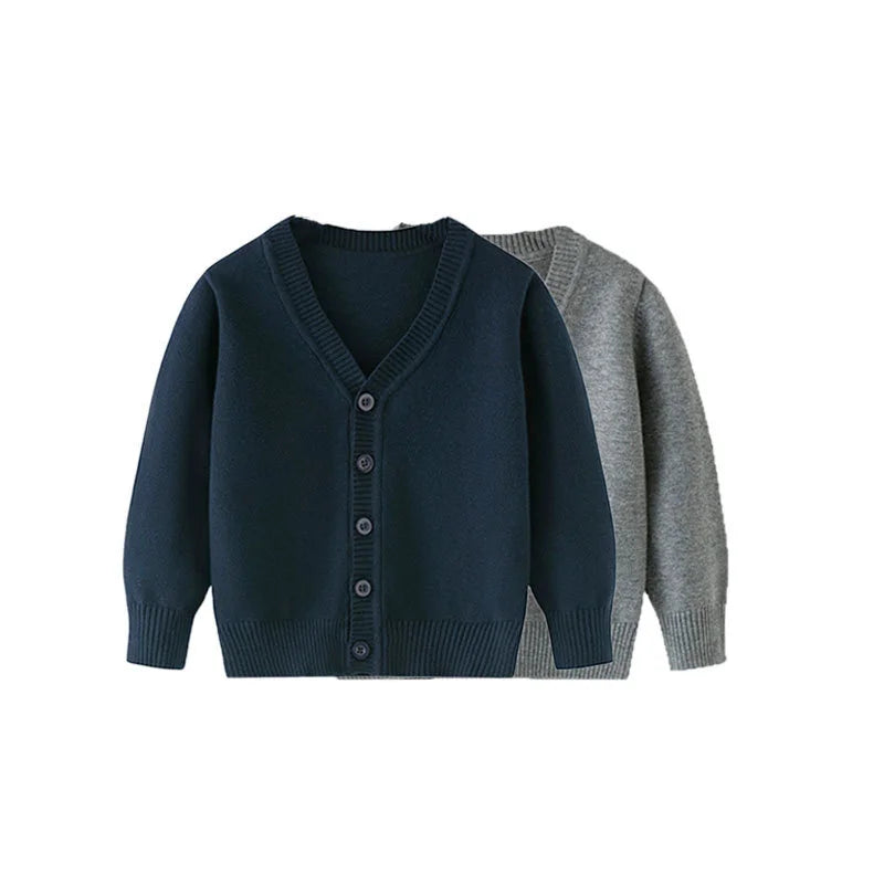 Winter Jungen Strick pullover große Kinder Kleidung Herbst Kinder Baumwolle Pullover Teen feste Strickwaren Mäntel 2-12 Jahre