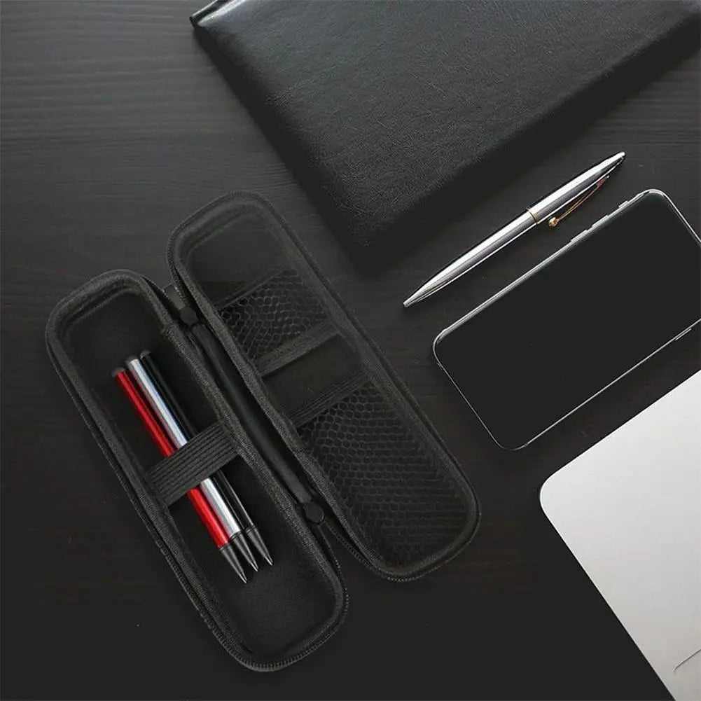 Schwarz EVA Hard Shell Stylus Stift Federmäppchen Halter Kopfhörer Mesh Lagerung Organizer Bleistift Reißverschluss Fall Schulbedarf