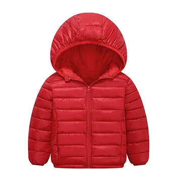 Herbst Winter Teen Jungen Mädchen wärmen Daunen jacke Kinder Baumwolle Oberbekleidung neue Mode Kapuze Reiß verschluss Mäntel 3-12 Jahre Kinder kleidung