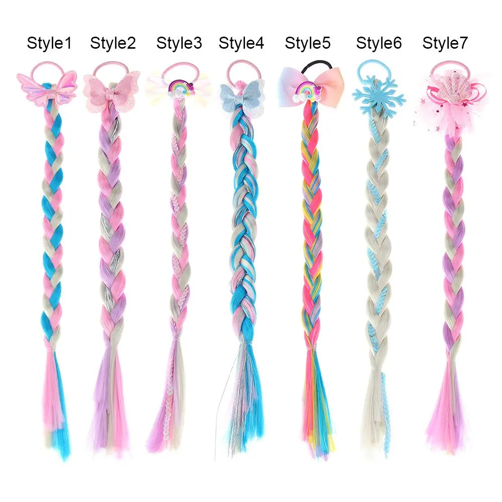 Rainbow Hair Bow Ties