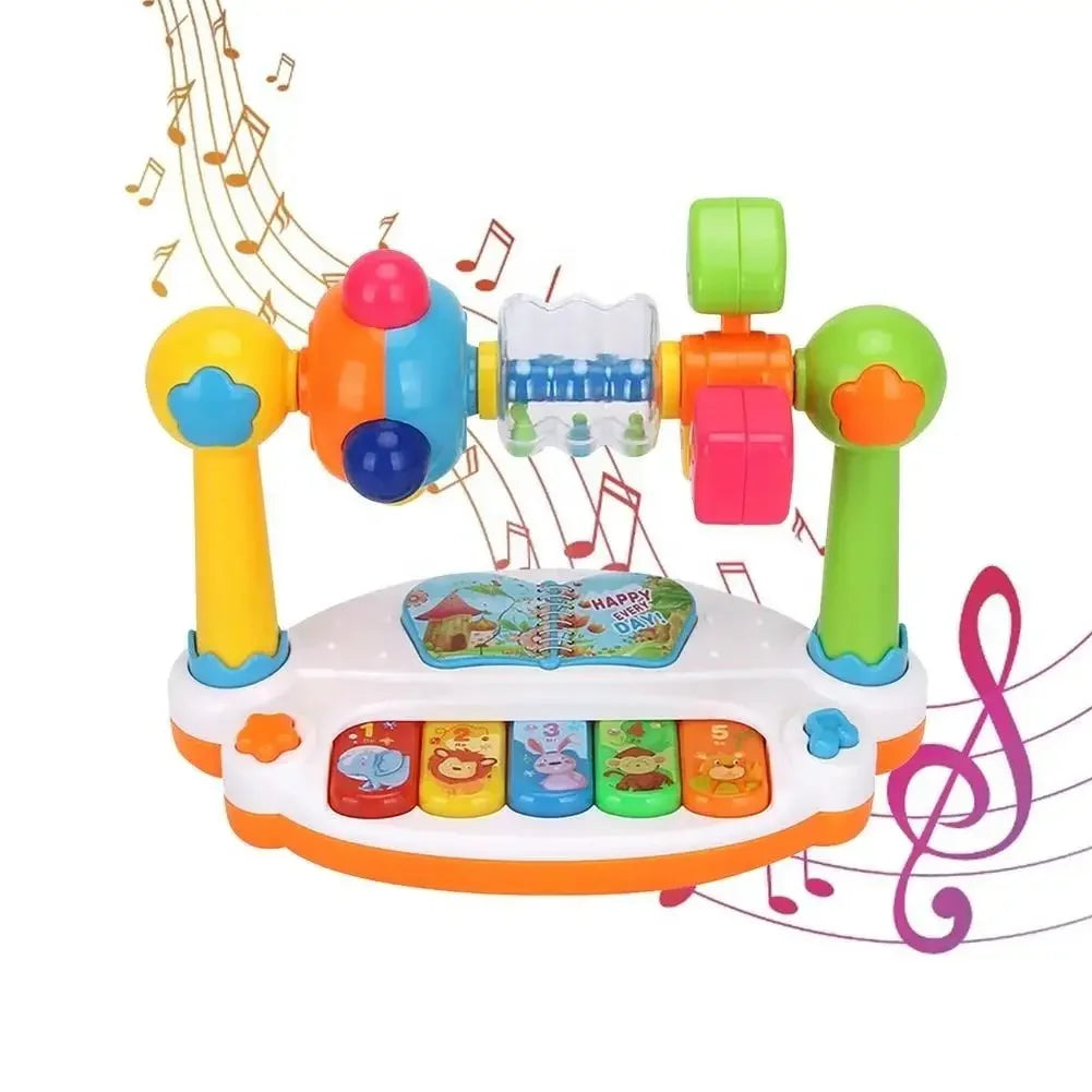 Kinder Rotierende Musik Klavier Tastatur mit Licht Sound Baby Klavier Spielzeug Musik Spielzeug für Kleinkinder Frühe Pädagogische Musik Spielzeug Geschenke