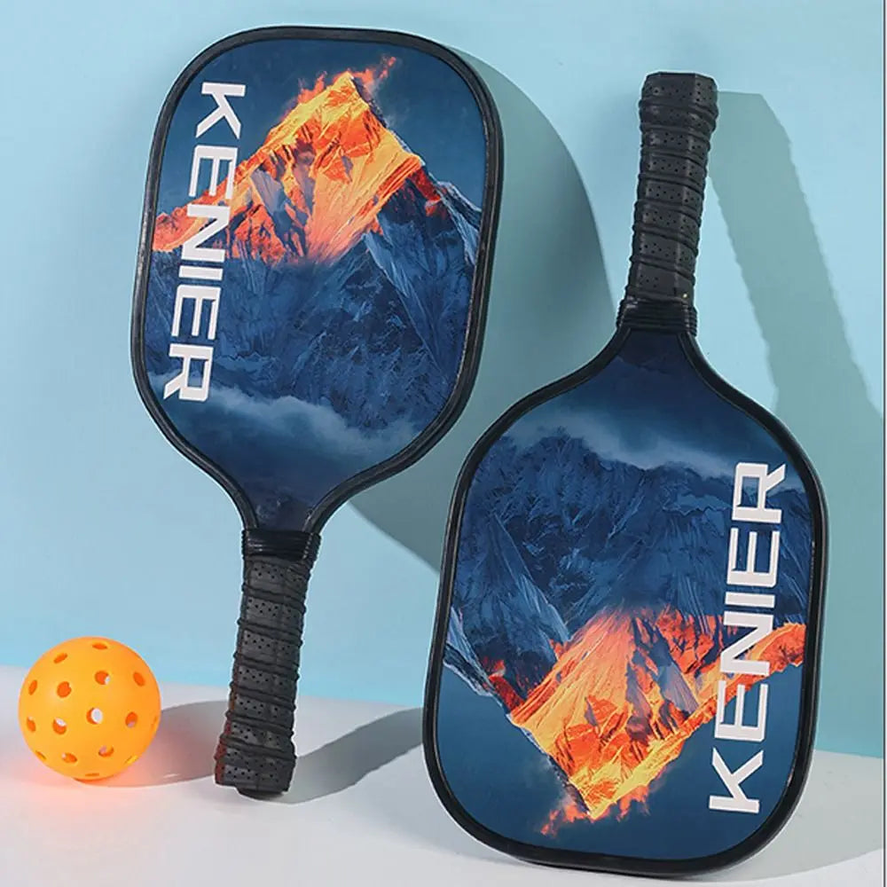 Stoßfestes Pickleball-Paddel-Set, rutschfester Griff mit 2 Schlägern und 4 Pickleballs, Schläger-Set, hohe Belastbarkeit