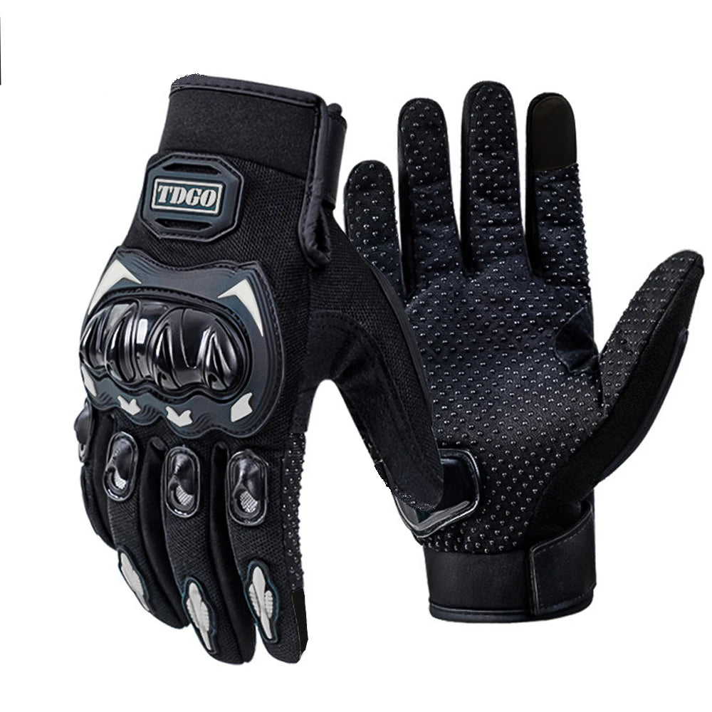 Sommer Motorrad Atmungsaktive Vollfinger Handschuhe Leder Schutzausrüstung Dirt Bike Sport Racing Reithandschuhe