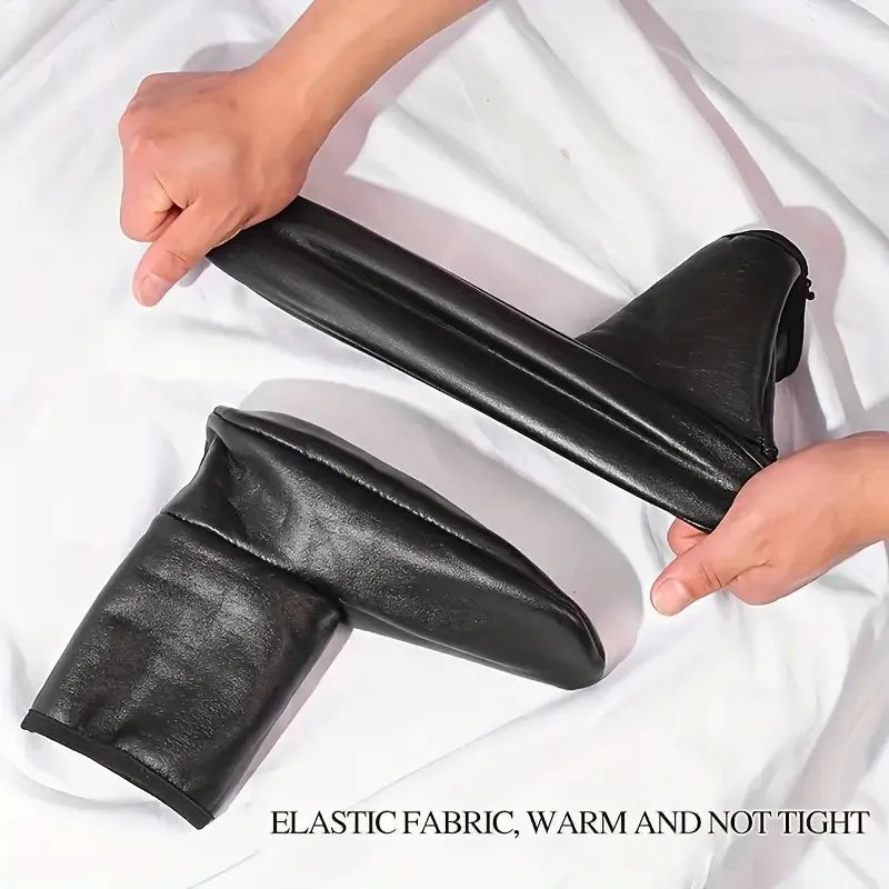 1 Paar warme Schneefeld-Socken für Männer und Frauen im Freien, für Herbst und Winter, verdickte, winddichte, warme Innen-Plüsch-Innenbodensocken