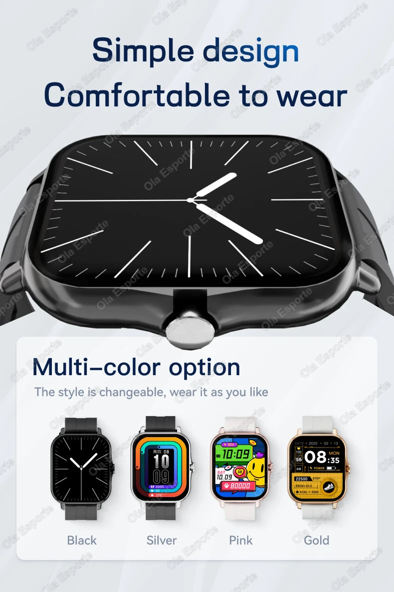 2026 Neue Multifunktionale Smartwatch für Männer & Frauen Bluetooth-Verbundenes Telefon Musik Fitness Sport Armband Schlafüberwachung Uhr HW12