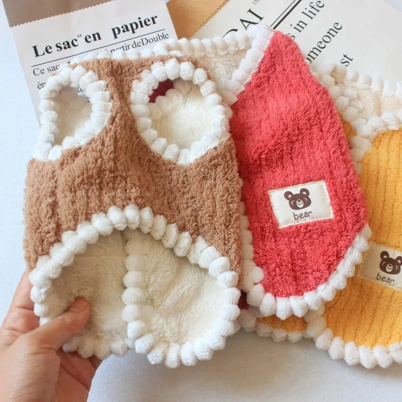 Warmer Wintermantel für Hunde, weiches Fleece, Haustierkleidung für kleine Hunde, Katzen, niedliche Welpenjacke, französische Bulldogge, Chihuahua, Yorkies-Kostüm