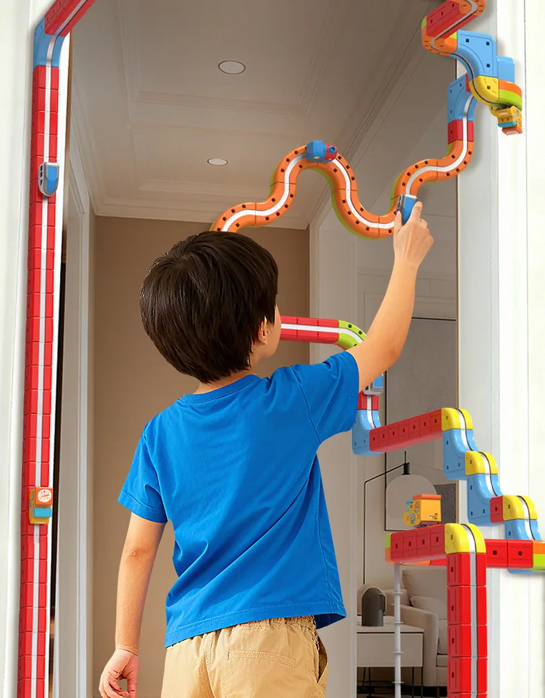 Magnetische Kugel Zug Set Für Kinder Mit Elektrische Lokomotive Diy Track Bausteine Stem Pädagogisches Bau Spielzeug Geburtstag