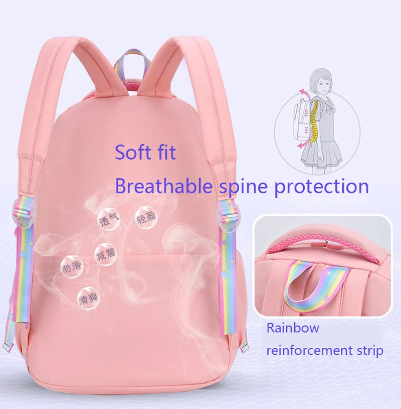 Girls Macaron School Backpack