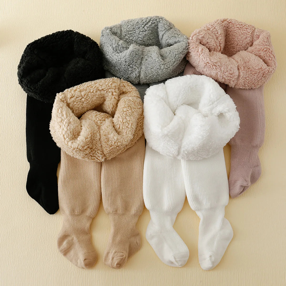 Winter Baby Mädchen Polar Fleece Gefütterte Gestreifte Leggings Plus Dicke Warme Baumwollstrumpfhose Kleinkinder Kinder Wärmehaltende Strumpfhose