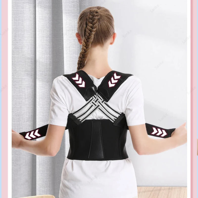 Neue Erwachsene Haltung Corrector Gürtel Atmungsaktive Zurück Korrektur Strap Frauen Männer Zurück Unterstützung Sitzen Position Korrektur Werkzeug
