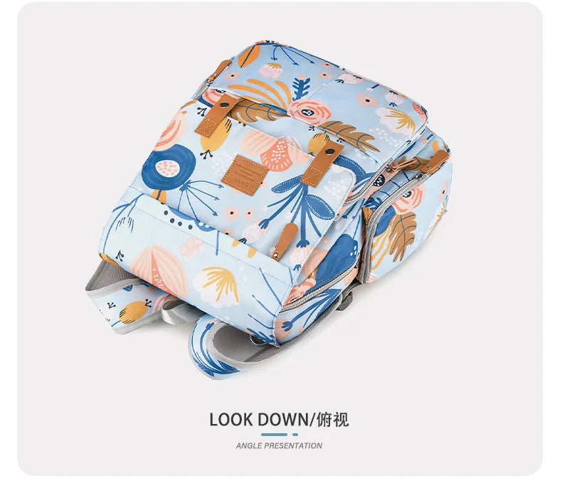Mama Tasche Nylon gedruckt Mode multifunktion ale Mutter und Baby Taschen gehen Baby Reisen große Kapazität Mutter Tasche Wickelt aschen bebe