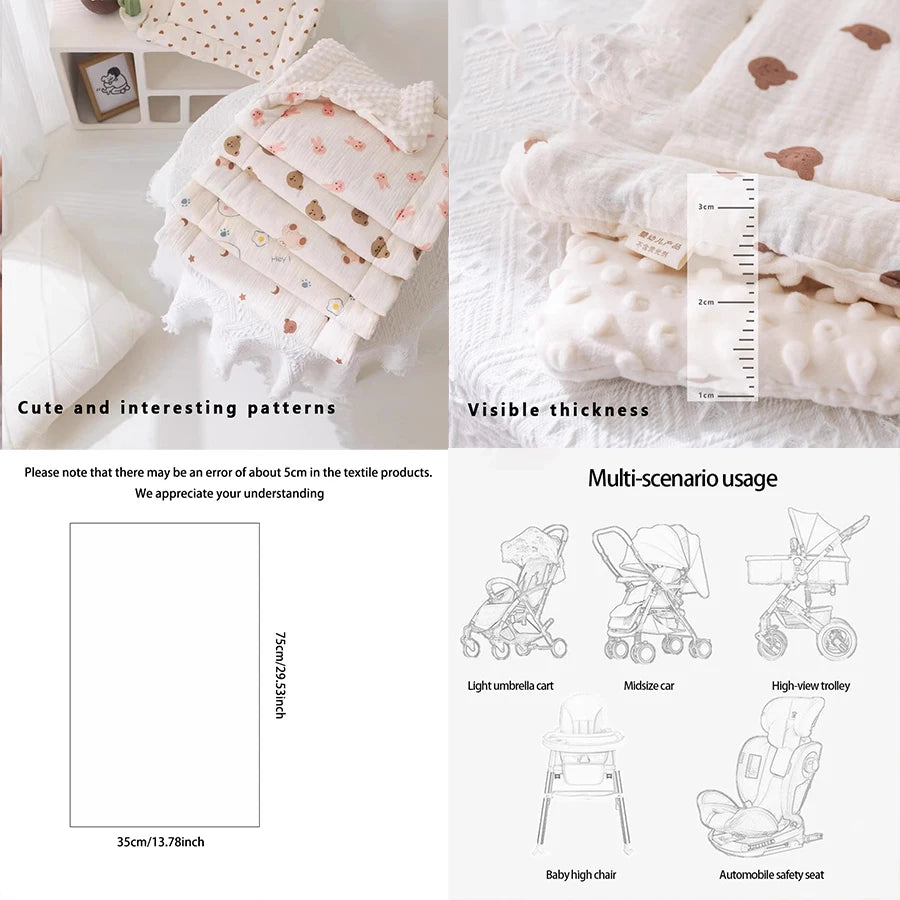 Sitzkissen für Kinderwagen für Neugeborene, weiche Babymatratze, Sitzkissen für Kinderwagen, Kinderwagenzubehör, Weihnachtsgeschenk für Babys