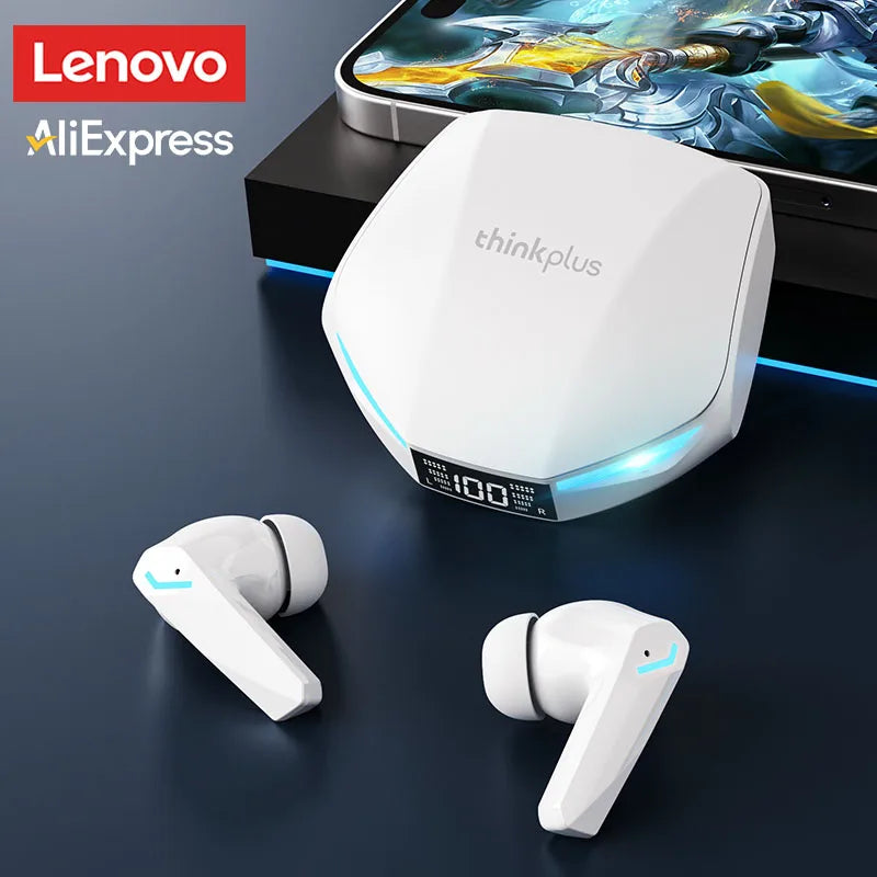 Lenovo XT53 Wireless Upgrade Bluetooth 5.4 Kopfhörer Ultra Long Endurance Gaming Headset mit geringer Latenz LED-Digitalanzeige-Ohrhörer