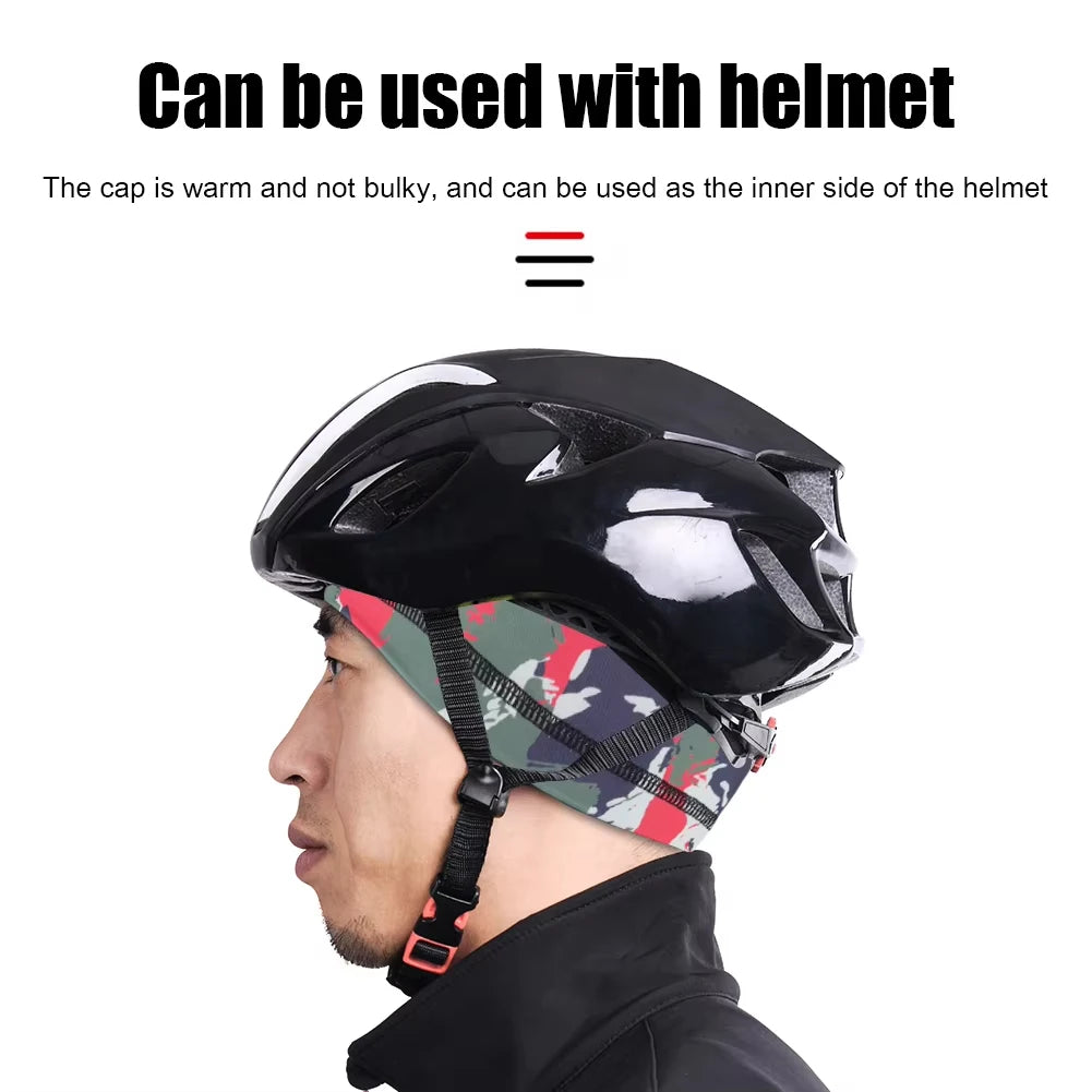 Kühlende Schädelkappe, Helmfutter, atmungsaktiv, schweißableitend, Radfahren, Sport, Laufmütze, bequeme Outdoor-Wanderkappe, schnell trocknende Kappe