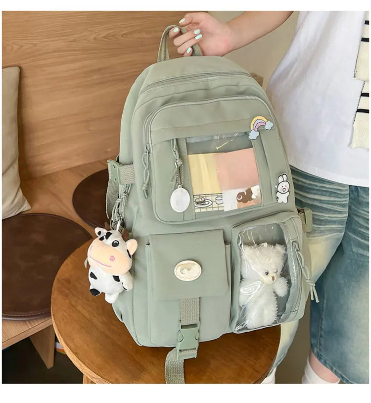 Cute Nylon Student Backpack