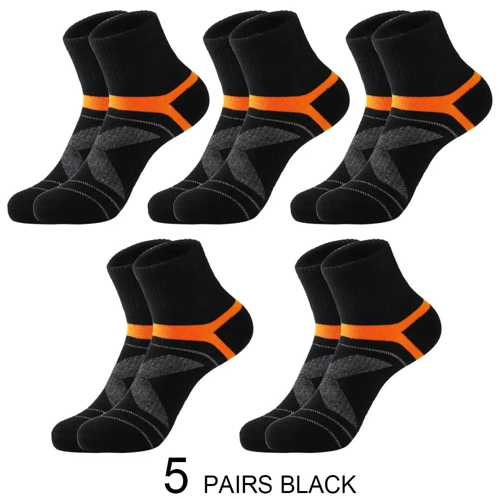 3/5/10/20 Paar Lot Herrensocken Schwarze Sportsocken Casual Run Herbst Winter Hochwertige atmungsaktive Herrensocken