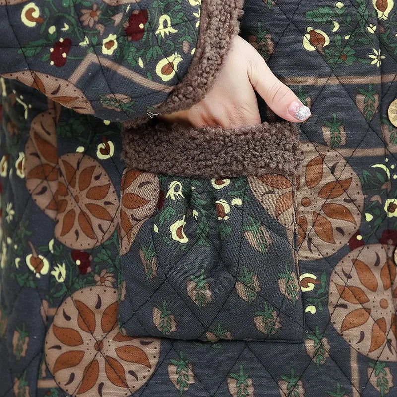 Mutter Winter Baumwolle Kleidung Plüsch Dicke Warme Gepolsterte Mantel Mittleren Alters Mutter Casual Parkas Ältere Oma Jacke