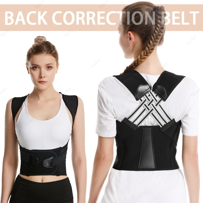 Neue Erwachsene Haltung Corrector Gürtel Atmungsaktive Zurück Korrektur Strap Frauen Männer Zurück Unterstützung Sitzen Position Korrektur Werkzeug