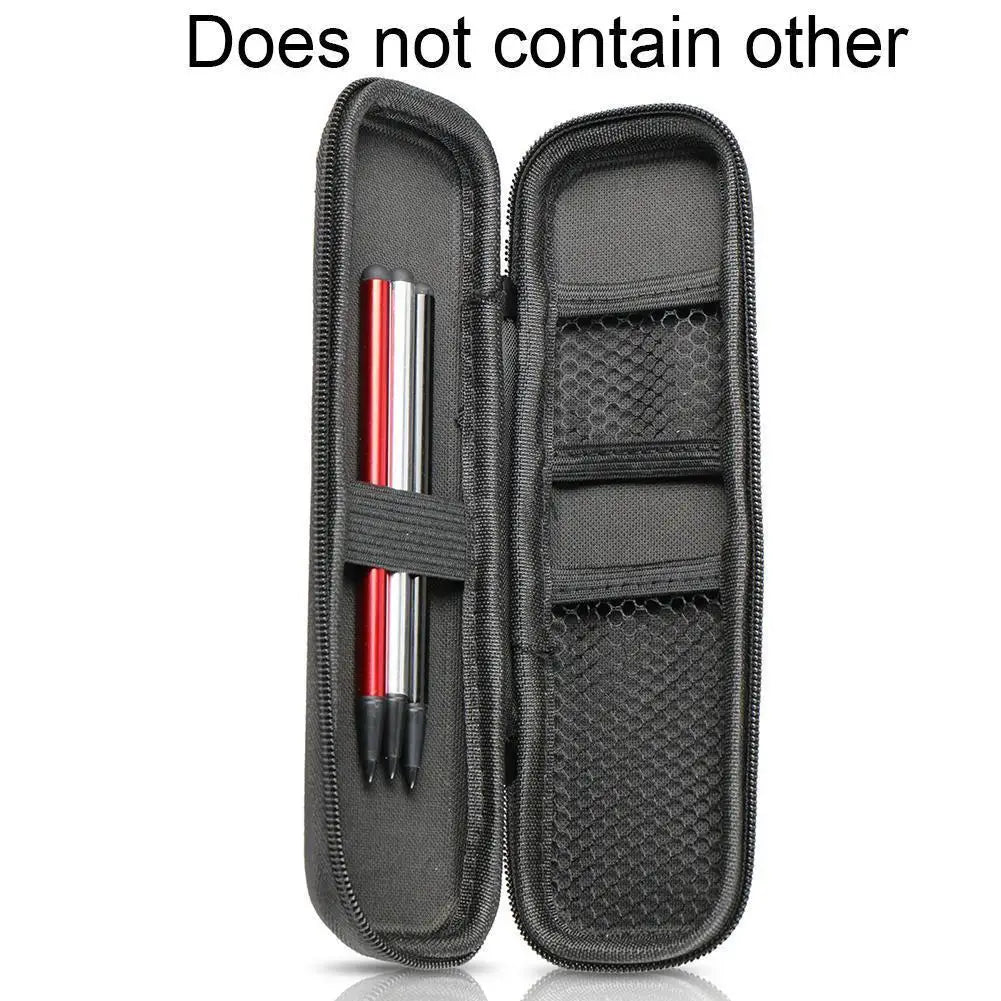 Schwarz EVA Hard Shell Stylus Stift Federmäppchen Halter Kopfhörer Mesh Lagerung Organizer Bleistift Reißverschluss Fall Schulbedarf