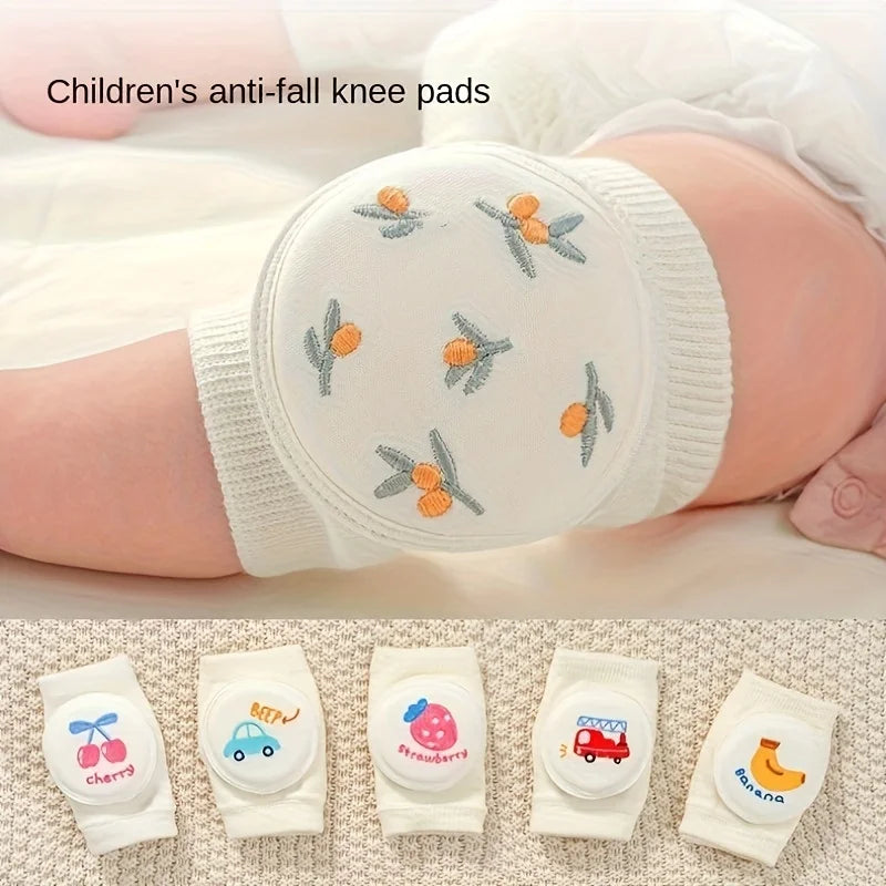 Baby-Knieschützer, leichter Sommerstil, hilft beim Krabbeln lernen, Anti-Fall, gesticktes Mesh-Design, Krabbelschutzausrüstung, elastische Schwamm-Ellbogenschützer.