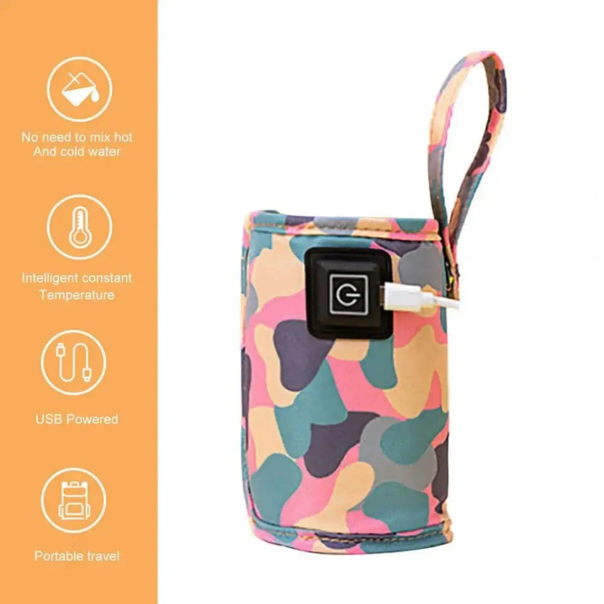 USB Milch Wasser Wärmer Reise Kinderwagen Isolierte Tasche Baby Still Flasche Heizung Sichere Kinder Liefert für Outdoor Winter