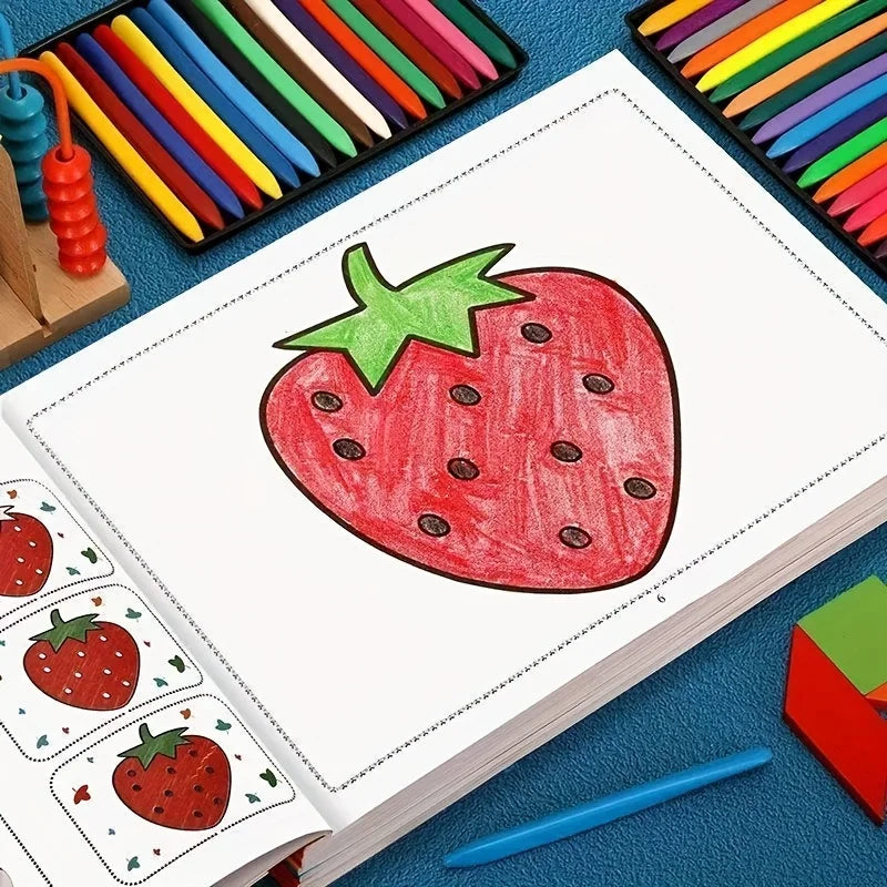 Malbuch für Kinder – Doodle-Zeichenbuch, Geburtstags- und Feiertagsgeschenk, Zeichen- und Malbuch der Einstiegsstufe für Kinder, chinesische Version