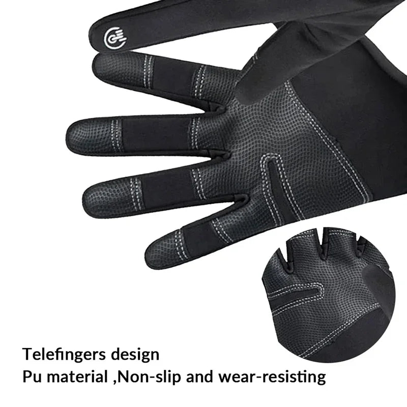 Winterhandschuhe -40 ℃   Wasserdichte Thermo-Touchscreen-Thermo-Winddichte warme Handschuhe für kaltes Laufen, Reiten, Sport, Wandern, Skifahren