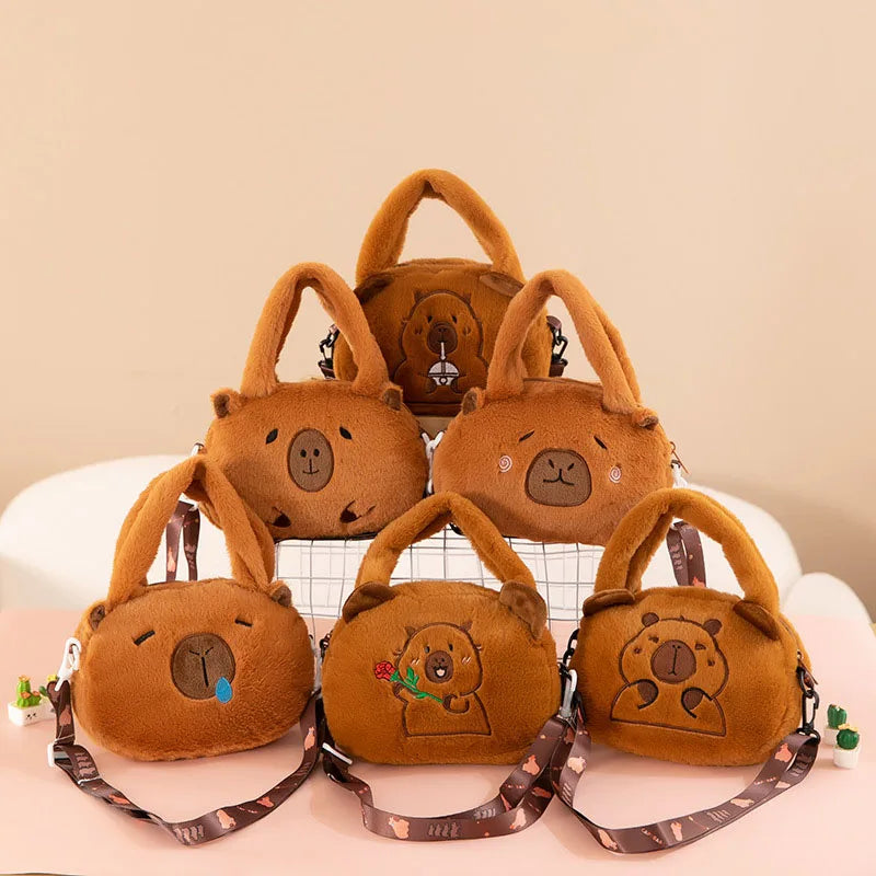 Capybara Plush Convertible Backpack