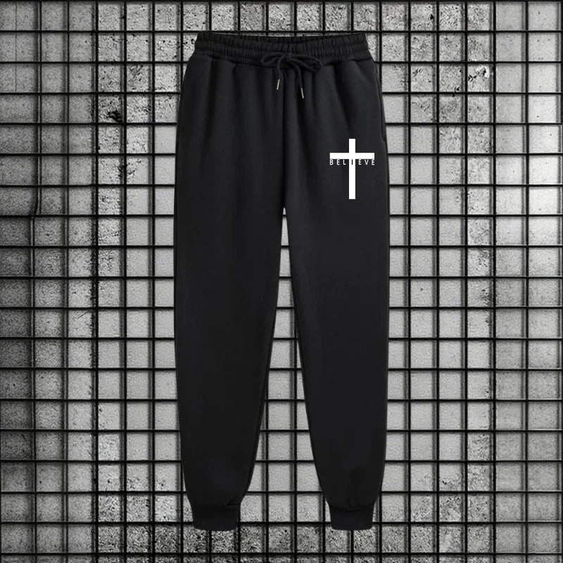 CrosofChrist Herren Hip-Hop Trainingsanzug 2025 N 2-teiliges Outfit Reißverschluss-Hoodie Jogger Urban Streetwear Herbst Winter Mode