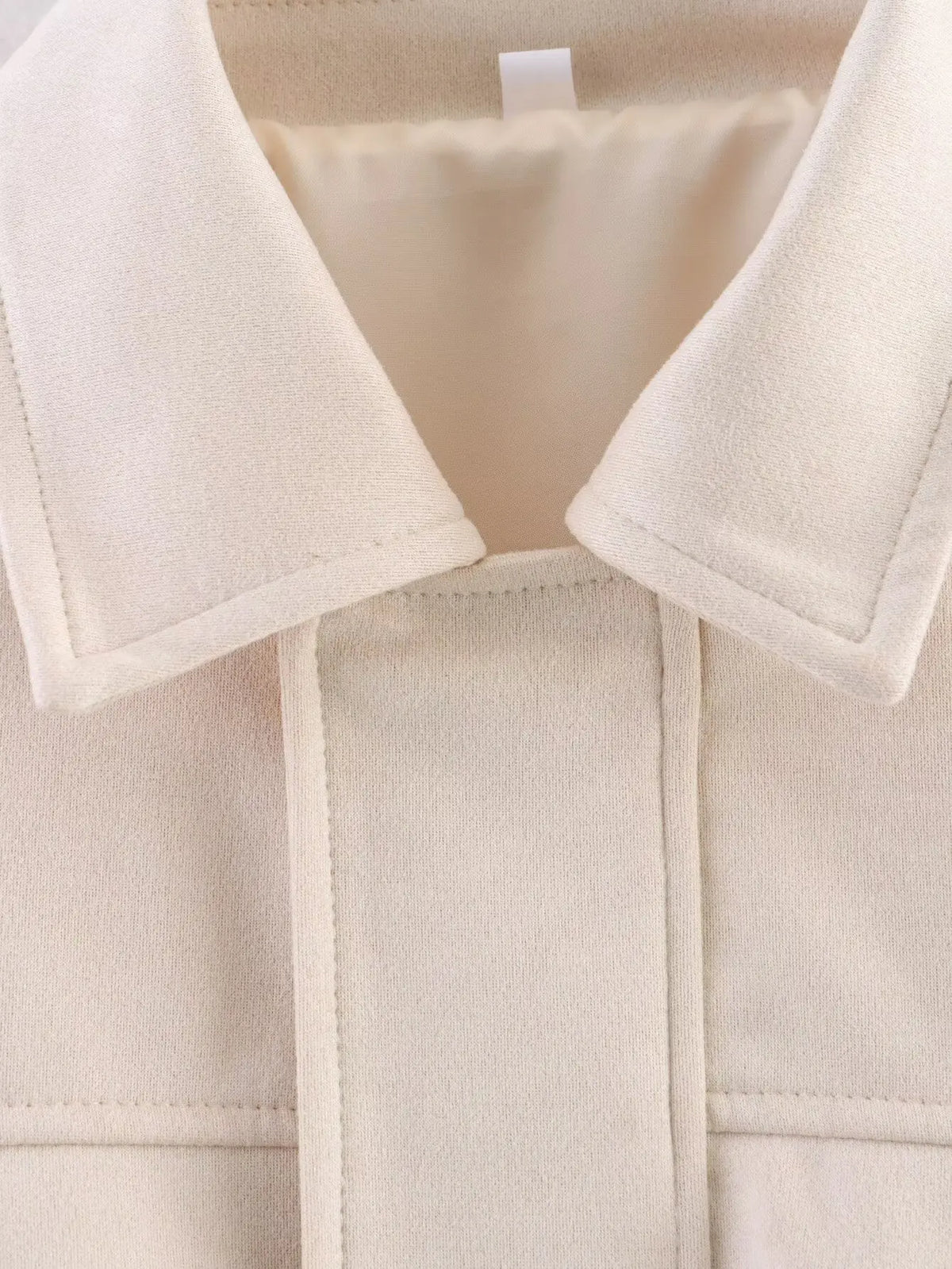 YENKYE Neue 2025 Damen Wildleder-Textur-Jacke Langarm Reverskragen Lose Mäntel Lässige Damen-Oberbekleidung Schicke Oberteile
