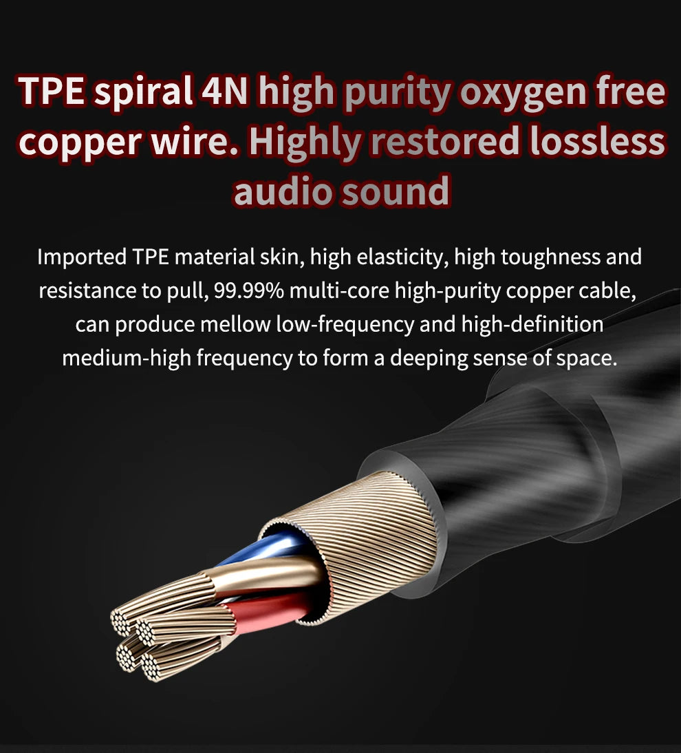 Original QKZ AK6 In-Ear Headphones 6 Dynamic Driver Unit Earphones with Microphone Stereo Sports HiFi Subwoofer Headset Monitor Earbuds