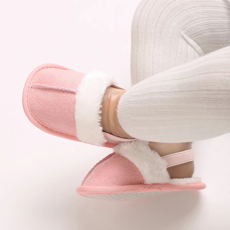 Beliebte Wanderschuhe für Herbst und Winter, Babyschuhe, 0–1 Jahre alt, warme Schuhe, Baumwollschuhe, lässige Babyschuhe mit weicher Sohle und Plüsch