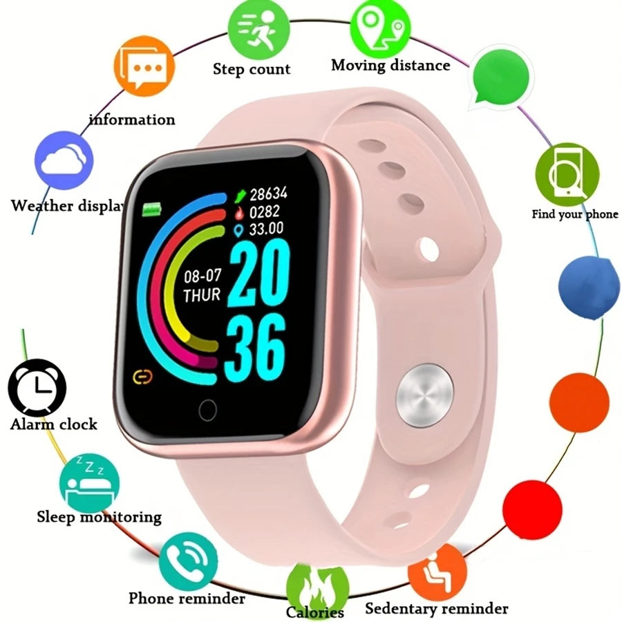 Smartwatch Männer Frauen Armbanduhren Smart Uhr Nachricht Fitness Monitor Armband Geburtstag Geschenk Elektronische Uhr Für Android IOS