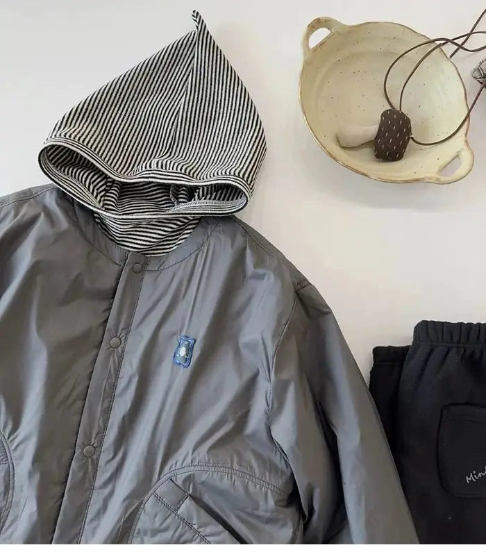 Jungen Gepolsterte Mäntel Kinder Verdickte Jacke Winter Warme Mode Oberbekleidung Kinder Herbst Neue Parkas Teen Lose Baumwolle Kleidung