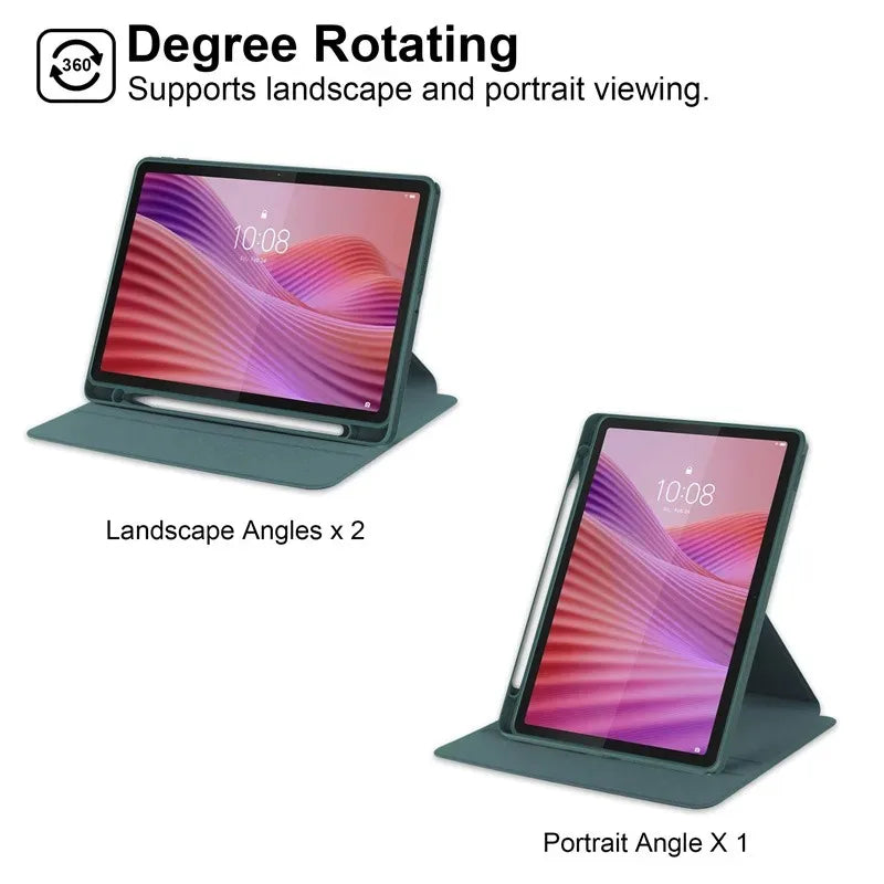 Für Lenovo Tab 10,1 2025 Fall TB311FU Acryl 360 Rotierenden Ständer Tablet Funda Lenovo Tab K10 2nd Gen TB311XU 10,1 zoll shell Kinder