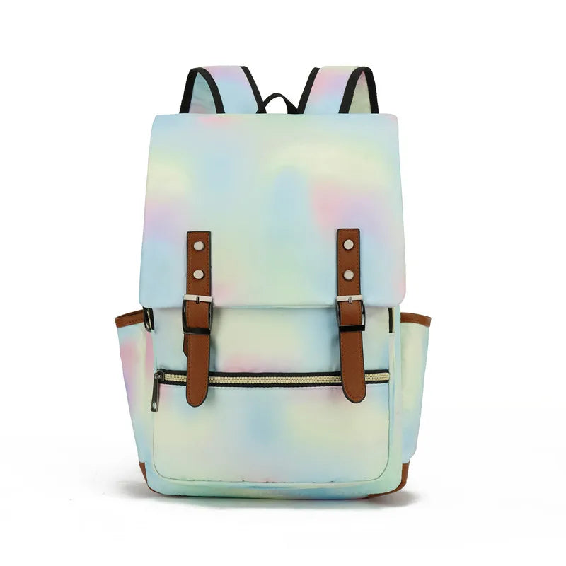 Teens Vintage Canvas Laptop Backpack