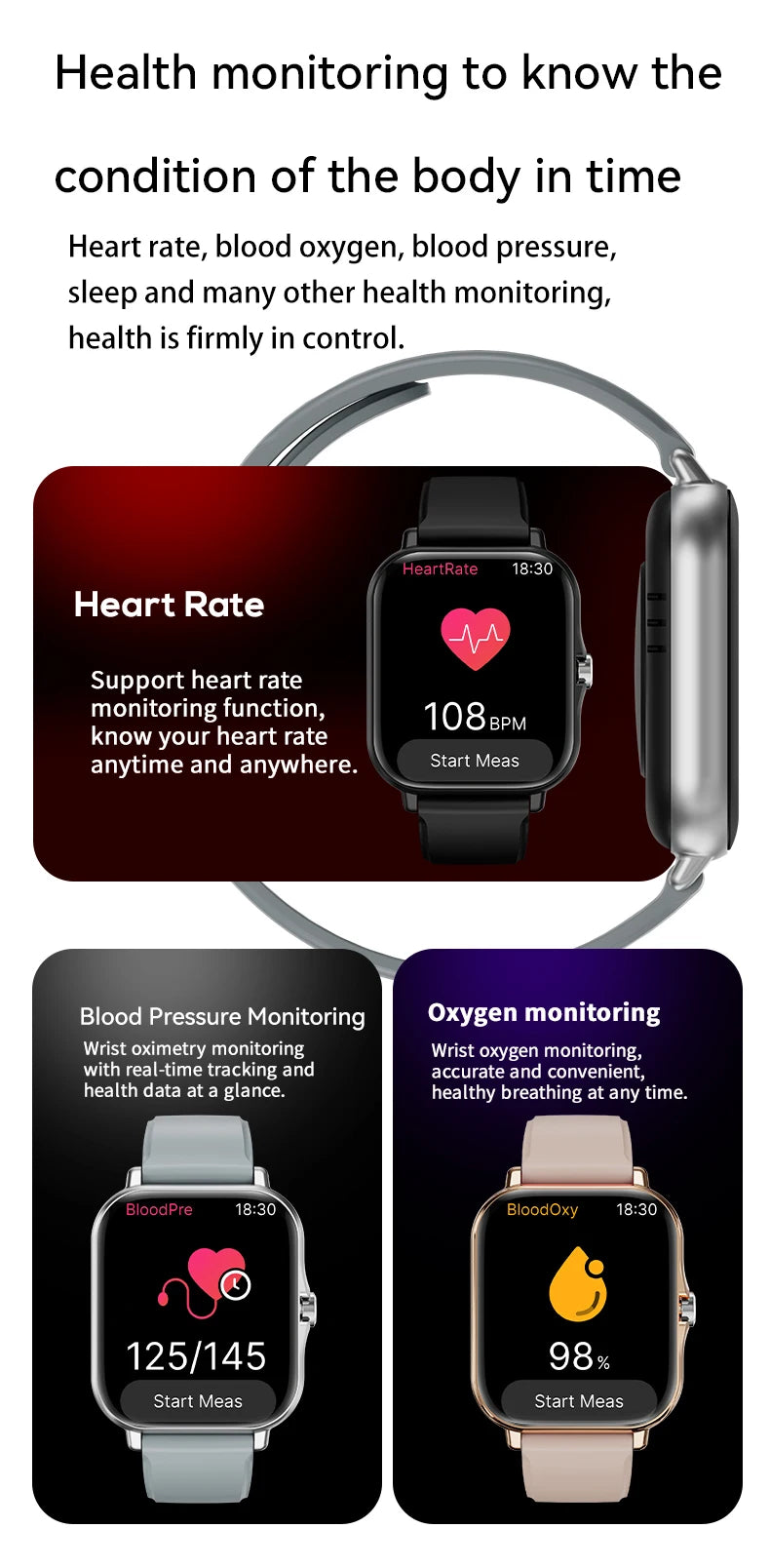 LAXASFIT 2025, neue Smartwatch für Männer und Frauen, Geschenk, voller Touchscreen, Sport-Fitness-Uhr, Bluetooth-Anruf, digitale Smartwatch