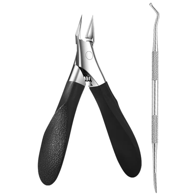 Zehennagelknipser aus Edelstahl, gerade Klinge für eingewachsene und dicke Nägel, scharfe, spitze Spitze, eingewachsene Nagelknipser, Maniküre-Werkzeuge