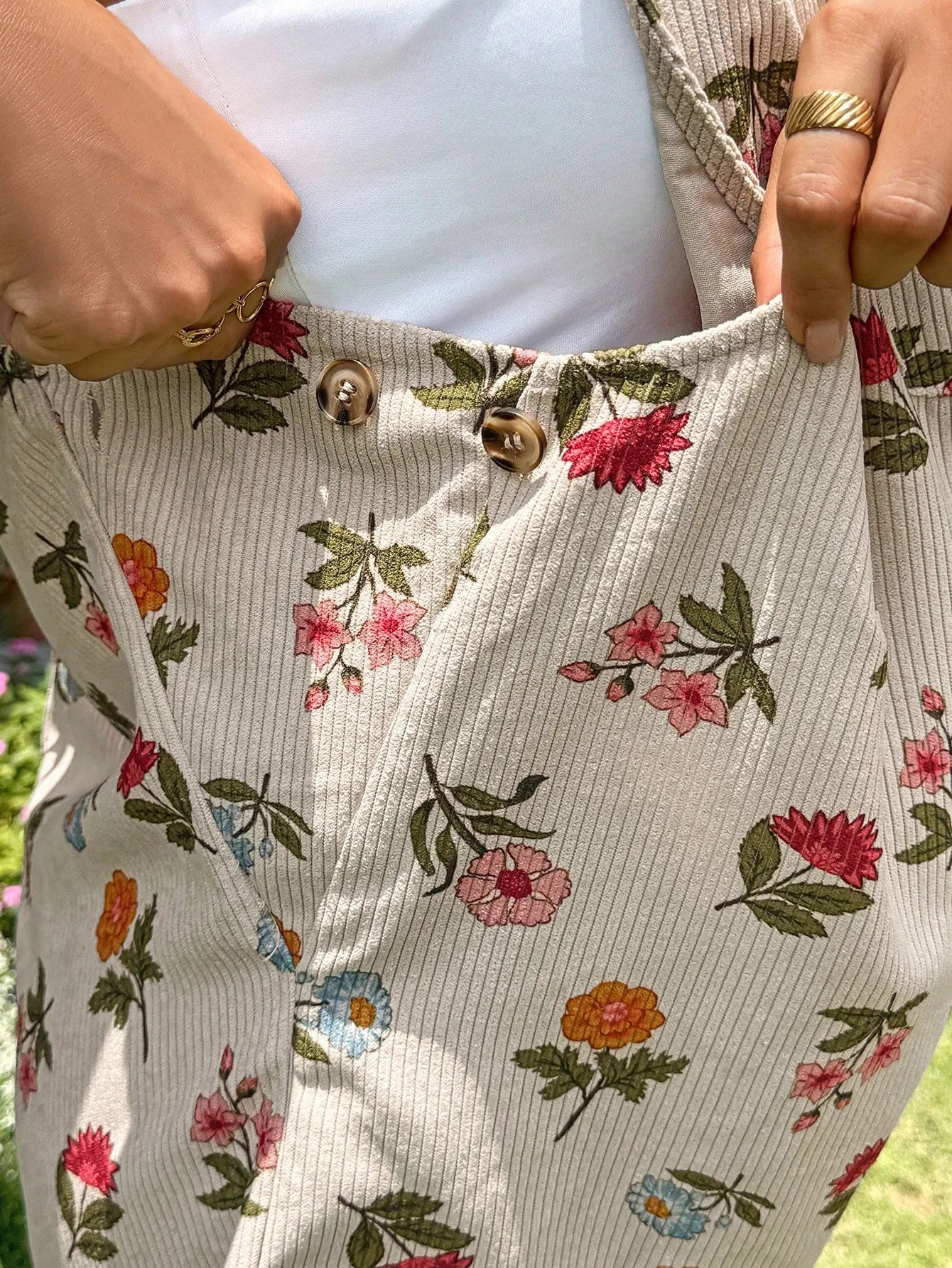 Umstands-Overalls für schwangere Frauen, Herz-Blumendruck, verstellbare Taille, Shortalls, Strampler, Frühling, Sommer, lässige Schwangerschaftskleidung