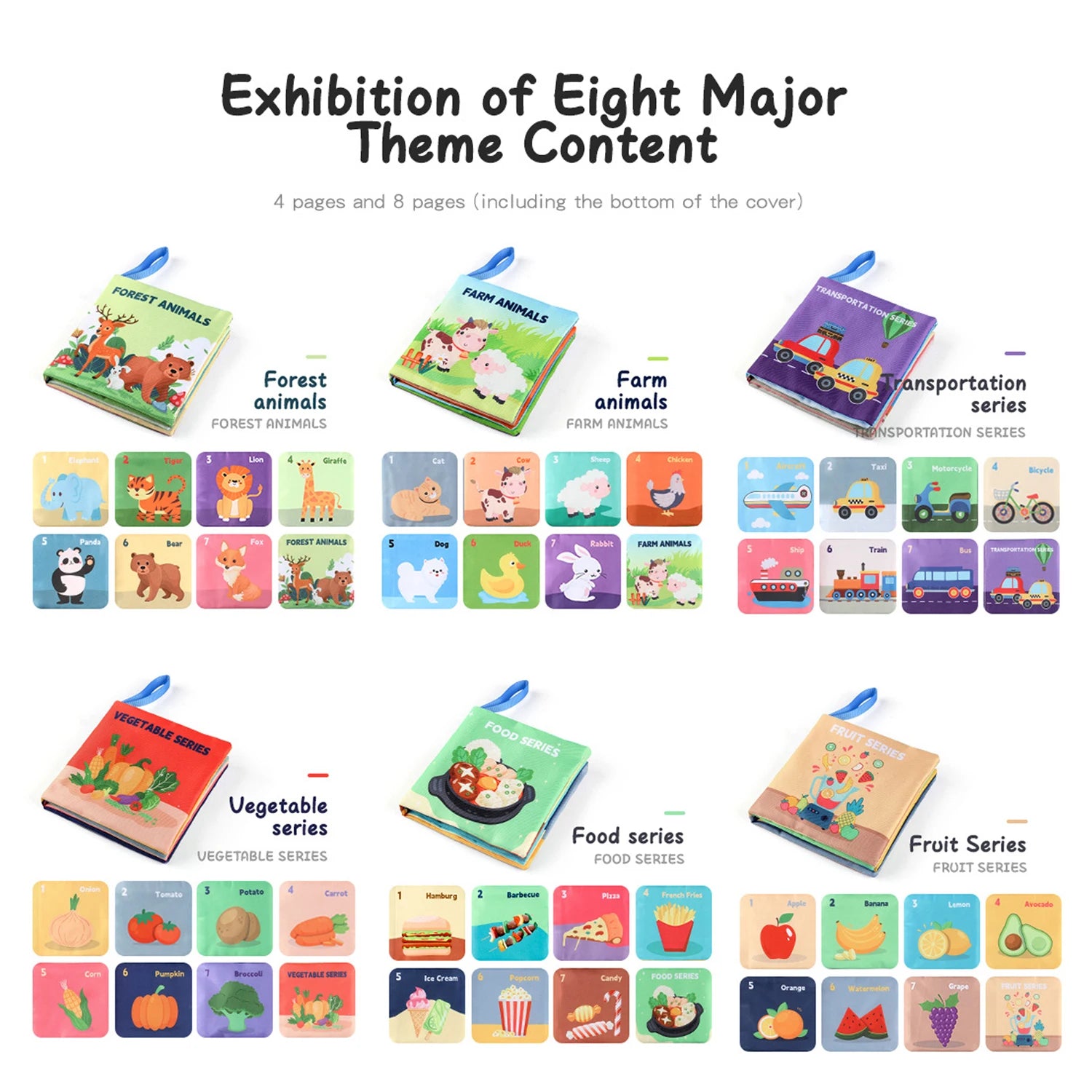 Weiche Baby Bücher Spielzeug Montessori 3D Touch fühlen sich kontrast reiche Stoff Buch sensorische frühe Lernspiele für Kinder Lernspiel zeug