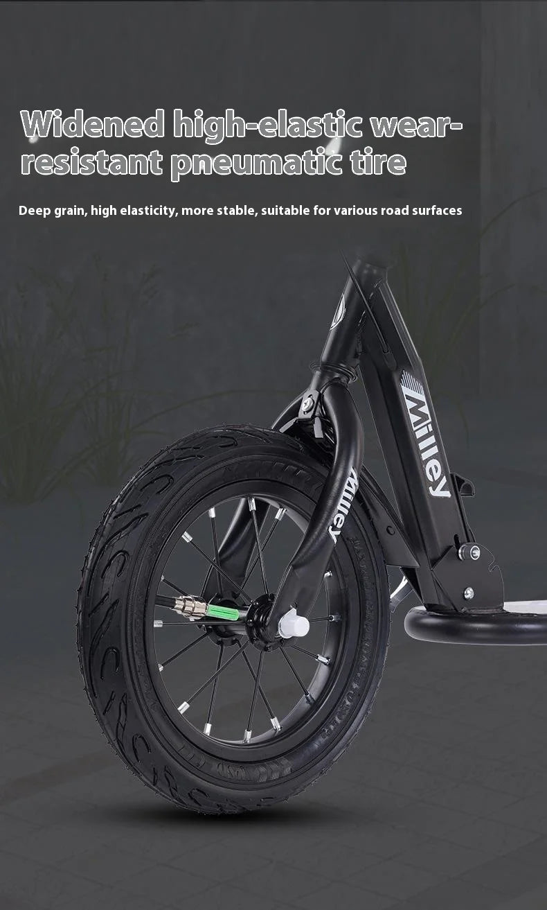 Handbremsroller für Erwachsene für Jugendliche zur Arbeit, großes Rad, zweirädriger, faltbarer Urban Campus-Mobilitätsroller, heiß neu