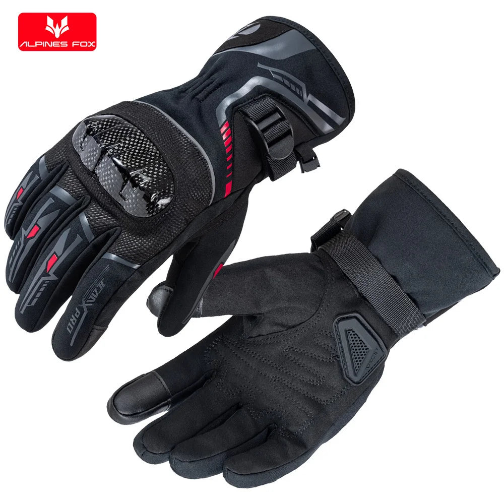 SUOMY Winter Warme Damen Rosa Motorradhandschuhe 100% Wasserdicht Lady Teens Mädchen Lila Motocross Motorrad Racing Reithandschuhe