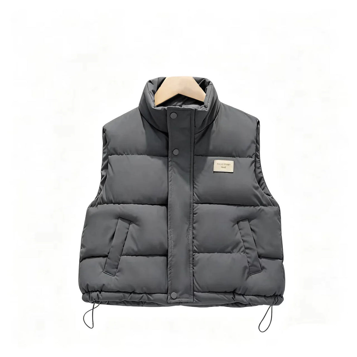 Weste für Teenager, Jungen und Mädchen, Frühling und Herbst, einfarbig, dick, warmhaltend, Stehkragen, für Kinder von 4-14 Jahren, Winter-Baumwoll-Daunenjacke
