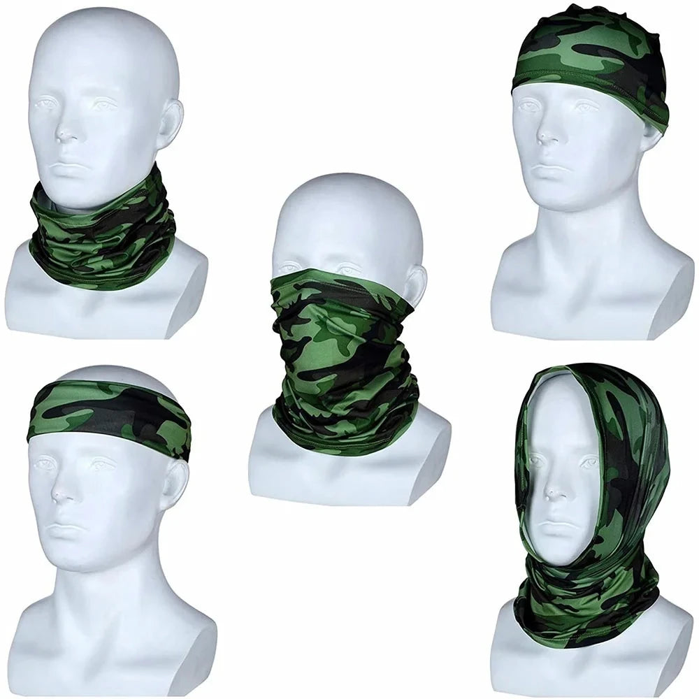 Mehrzweck Turban Reiten Schal Radfahren Bandana Männer Frauen Hals Abdeckung Sonnencreme Eis Seide Outdoor Angeln Wandern Kopfbedeckung Maske