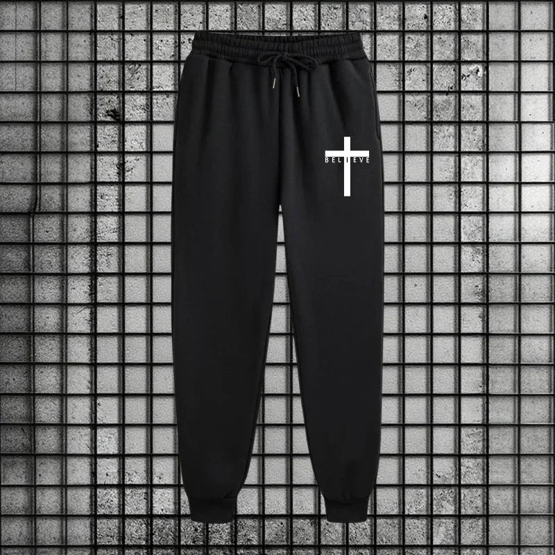 CrosofChrist Herren Hip-Hop Trainingsanzug 2025 N 2-teiliges Outfit Reißverschluss-Hoodie Jogger Urban Streetwear Herbst Winter Mode