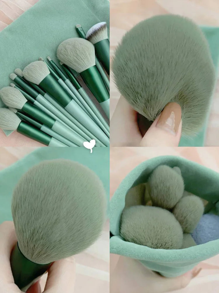 13-teiliges Make-up-Pinsel-Set für Lidschatten, Foundation, Damen, Kosmetikpinsel, Lidschatten, Rouge, Schönheit, weiche Make-up-Werkzeugtasche